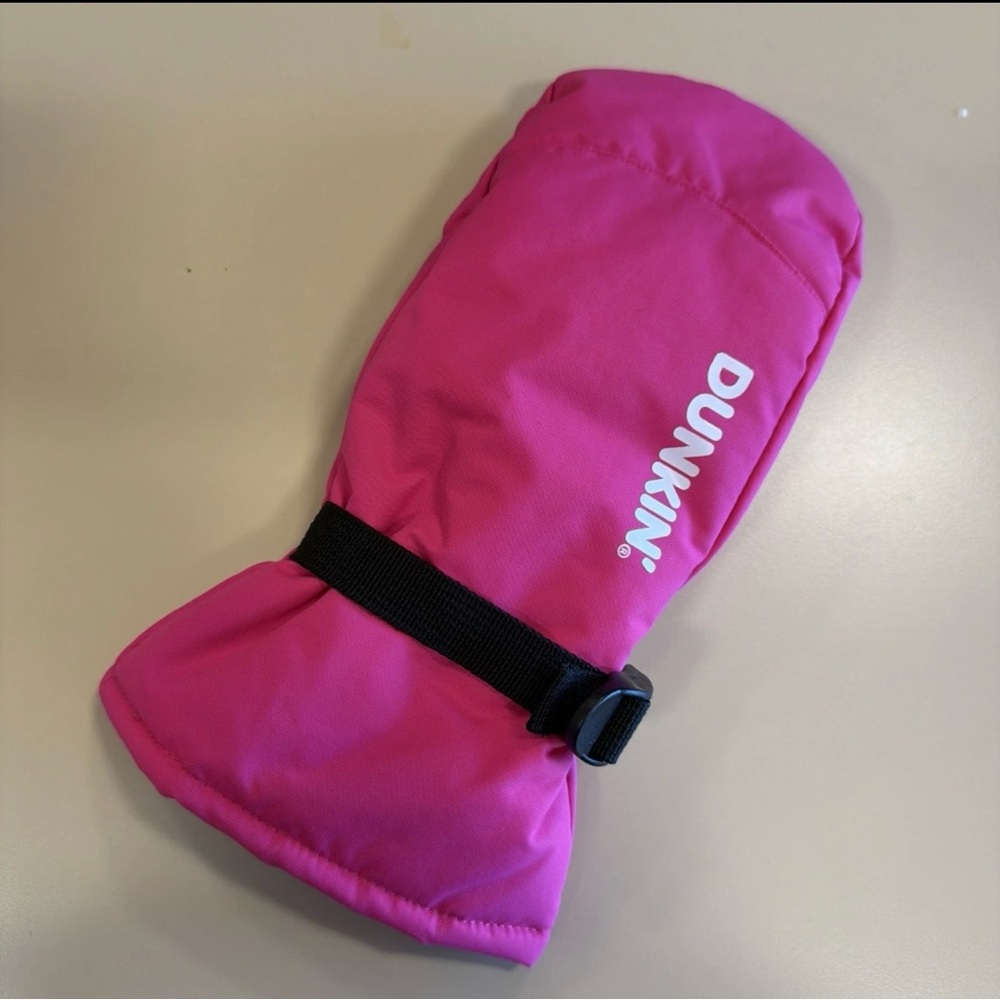 OFFICIAL DUNKIN DONUTS 2026 PINK WINTER COFFEE GLOVE SZ M/L - 1 glove left hand